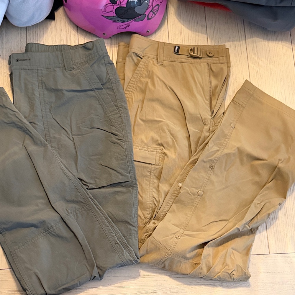 REI Men's Cargo Pants — Olive and Khaki